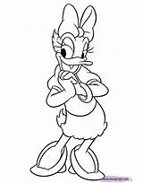 Daisy Duck Coloring Disney Pages Mouse Mickey Donald Printable Cartoon Color Disneyclips Drawings Friends Romantic Pdf Quilt Template Funstuff sketch template