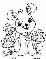 Coloring Dog Pages Getdrawings Puppy sketch template