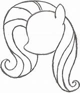 Pony Little Drawing Easy Head Coloring Sketch Face Fluttershy Draw Outline Kids Form Drawings Pages Google Step Painting Cartoon Paintingvalley sketch template