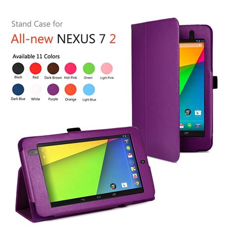 google nexus  ii case slim fit folio pu leather case smart cover stand  google nexus