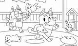 Bluey Coloring Pages Printable Play Playroom Puppet Print Book Info Xcolorings sketch template