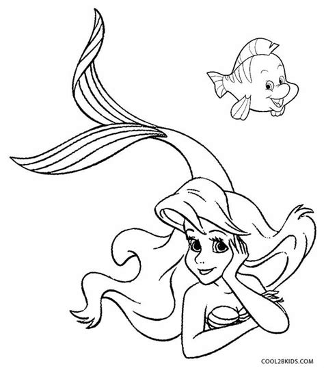 printable mermaid coloring pages  kids coolbkids