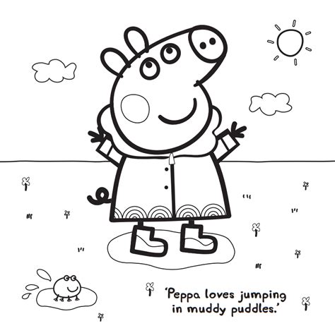peppa pig swimming coloring pages  coloring pages   ages