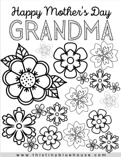 printable mothers day coloring pages  grandma portal tribun
