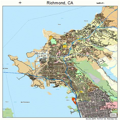 richmond california street map