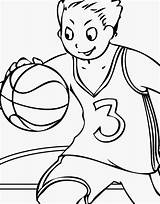 Basketball Coloringhome Wecoloringpage sketch template