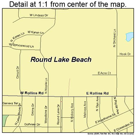 lake beach illinois street map