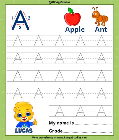 capital letters alphabet tracing sheets