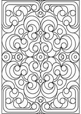 Pages Coloring Geometric Colouring Stained Glass Print Deco Flowers Printable Color Pattern Patterns Kids Hubpages Mosaic Designs Adults Adult Mandala sketch template