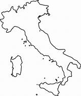 Italy Outline Map Blank Printable Coloring Transparent Kids Clip Vector Pages Regions Svg Geography Maps Clipart Drawings Cliparts Printables sketch template