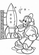 A10 Kolorowanki Duck Ausmalbilder Kaczor Espacio Mission sketch template