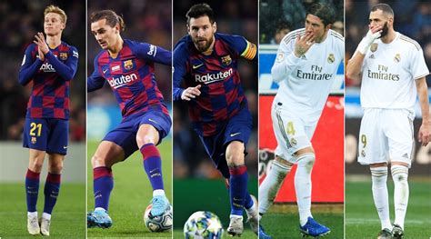 El Clasico 2019 Barcelona Vs Real Madrid Key Players