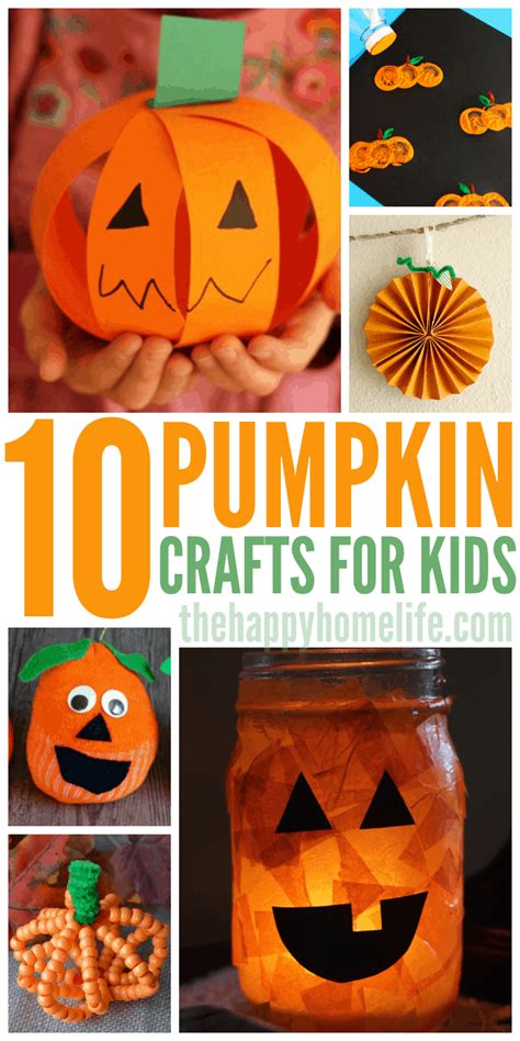 fun pumpkin crafts  kids