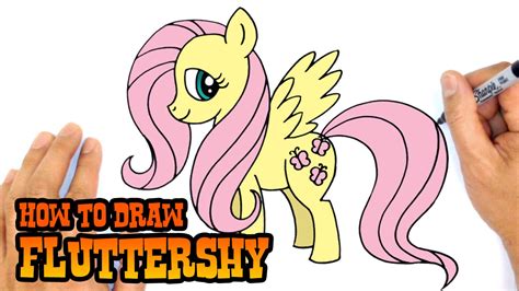 draw fluttershy   pony youtube