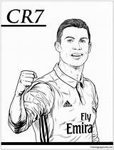 Ronaldo Cristiano Soccer Yellowimages sketch template
