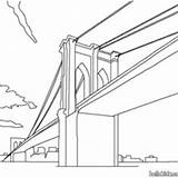 Brooklyn Bridge Coloring Template sketch template