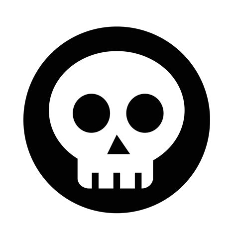 skull bone icon  vector art  vecteezy