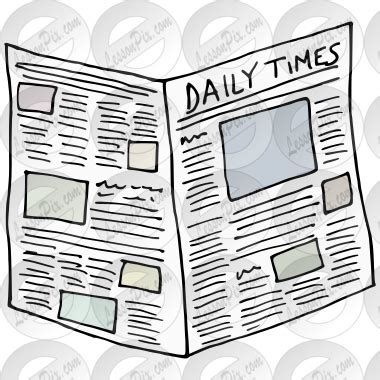 newspaper picture  classroom therapy  great newspaper clipart