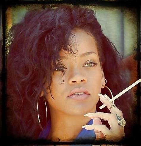 my favorable singer rihanna her smoking fetish pics having cigar celebrity porn photo