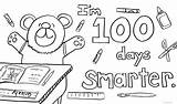 100 Coloring Days School Pages 100th Smarter Printables Sheets Worksheets Last Color Davemelillo Exclusive Sheet Celebration Clipart Clip Activities Crown sketch template