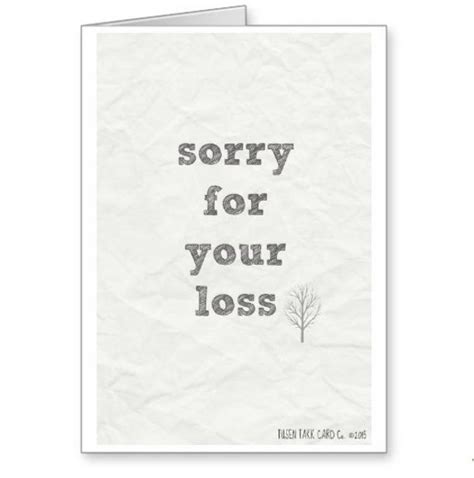 loss sympathy card memorial card sympathy