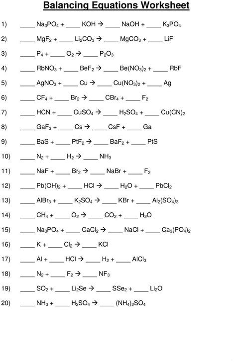 balancing equations  balancing equations balancing equations