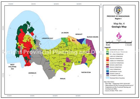 geological map pangasinan provincial planning  development office ppdo