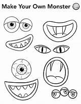 Coloring Own Monster Make Pages Color Printable Pdf Adventure sketch template