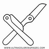 Coloring Pages Razor Eyebrow Knife sketch template