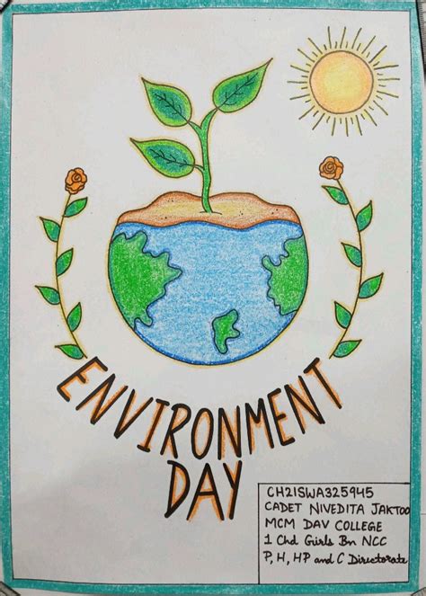 poster  world environment day india ncc