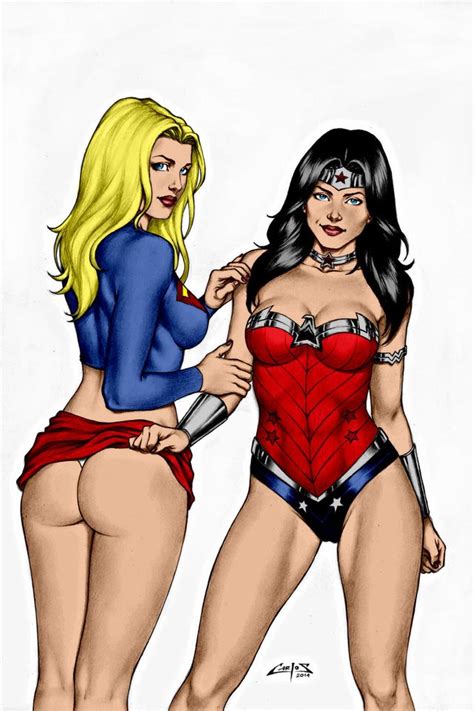 Supergirl And Wonder Woman Naughty Lesbians Wonder Woman