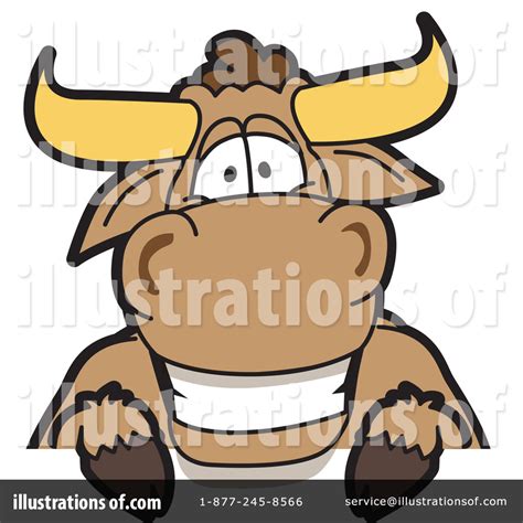 bull mascot clipart  illustration  toonsbiz