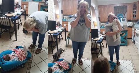 Grandma Bursts Into Tears Of Joy When She Meets Her Granddaughter For