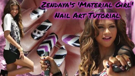 Nail Design Zendaya S Material Girl Campaign Shooting