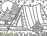 Camping Coloring Pages Kids Printable Colouring Sheets Theme Tent Summer Preschoolers Color Girl Sheet Fun Print Getcolorings Scouts Scout Anatomy sketch template