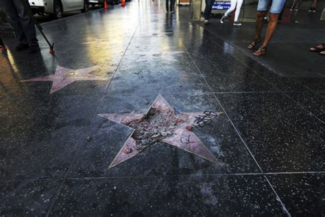west hollywood city council calls   removal  trumps star  walk  fame
