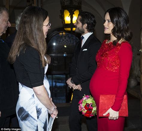 Pregnant Princess Sofia Of Sweden At An Arts Event With Prince Carl