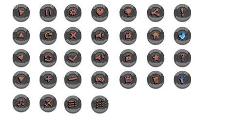 game icon buttons  gamedev market