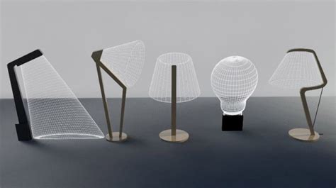 studio chehas awesome optical illusion  flat led lamps