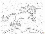 Unicorns Winged Realistic Detal sketch template