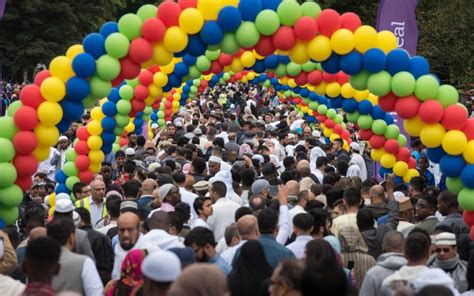 largest eid celebration  europe   muslims gather  birmingham