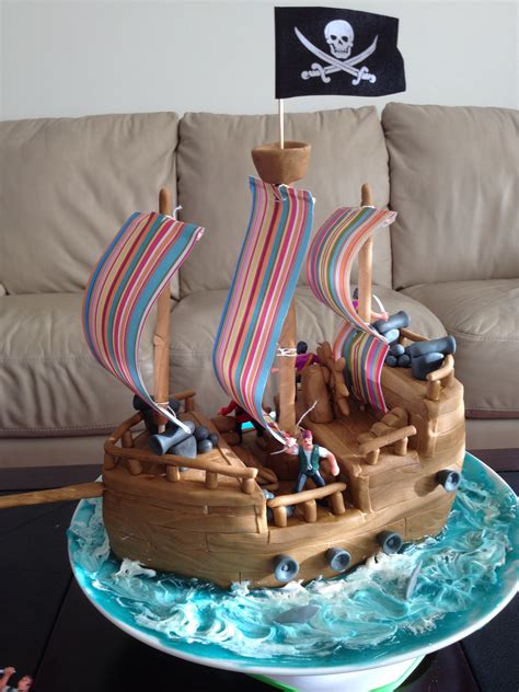 Pirate Ship Birthday Cake Birthday Cake Favorite Recipes Drink Ship