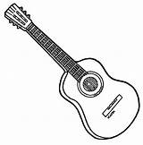 Coloring Guitar Playing Wecoloringpage Strings sketch template