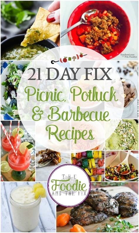 day fix picnic potluck  barbecue recipes  foodie   fix