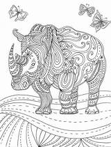 Ausmalbilder Erwachsene Muster Tiere Volwassenen Mandala Kleurplaten Kleurplaat Dinosaurier Ausschneiden Neushoorn Mandalas Schwer Weihnachten Ausmalbild Olifant Tegning Adults Zentangle Senioren sketch template