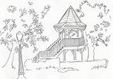 Gazebo Pages Coloring Template sketch template