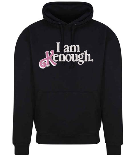 Adult I Am Kenough Embroidered Hoodie Barbie Movie Inspired Etsy Uk