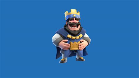 clash royale blue king hd games  wallpapers images backgrounds