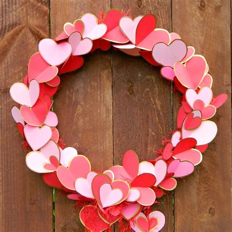 mark montano gilded hearts valentine wreath