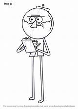 Regular Show Benson Drawing Draw Step Tv Drawingtutorials101 Cartoon Improvement Necessary Complete Tutorials Make sketch template